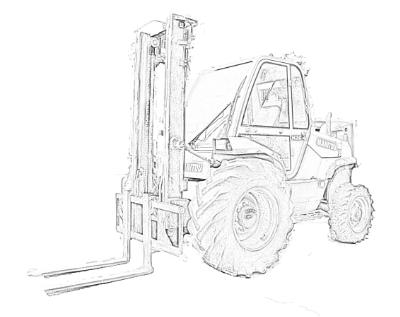 All terrain forklift